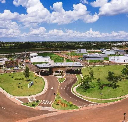 Vista aérea da portaria do Residencial Adisa