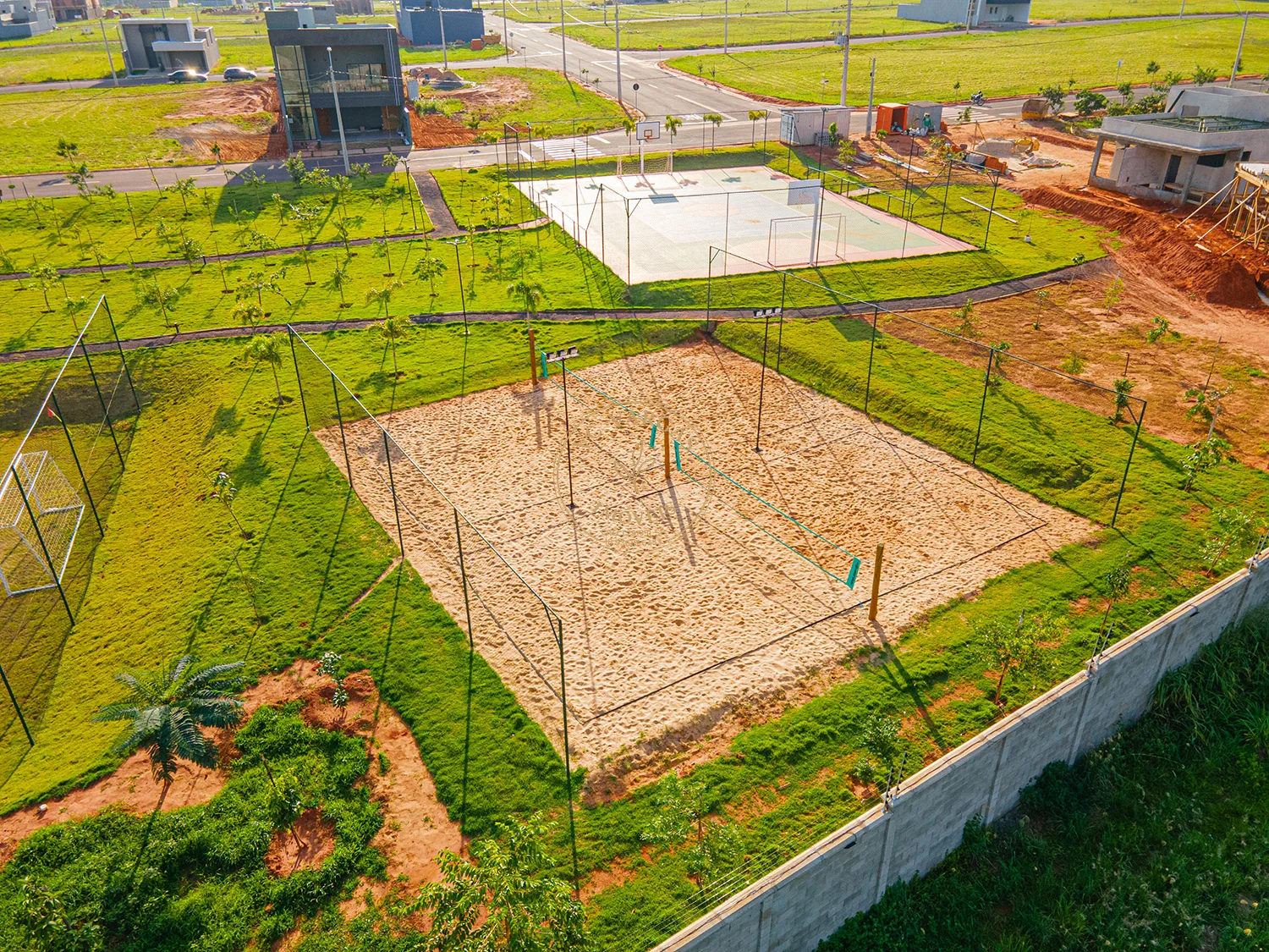 Playground e pista de caminhada do Residencial Boa Vista